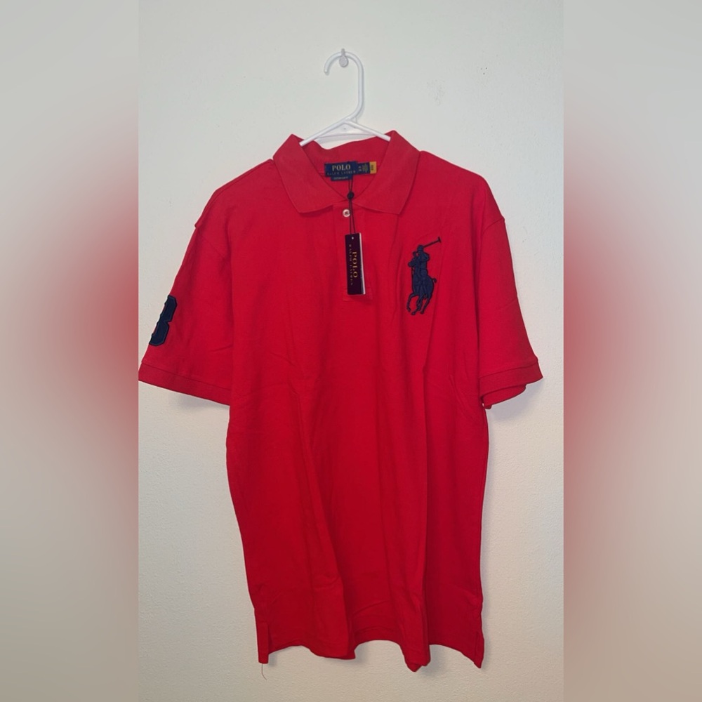 Polo by Ralph Lauren Men's Bold Red Polo Shirt